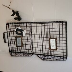 Rae Dunn Wire wooden Tall wall hanger Organizer School College Office